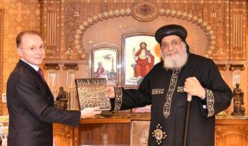 البابا تواضروس الثاني يستقبل سفير بلغاريا