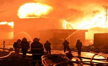 الحماية المدنية تسيطر على حريق داخل مخزن «تنر» بمستشفى بنها 