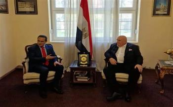 السفير المصري في صربيا يلتقي رئيس المجلس النيابي لمدينة ياجودينا