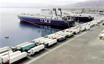 تداول 156 شاحنة و1083 طن بضائع عامة بموانيء البحر الأحمر