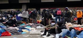 إجلاء 500 مهاجر من مخيم مؤقت في إقليم "سين سان دونيس" بفرنسا