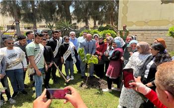 جامعة المنصورة تطلق مبادرة لزراعة الأشجار 