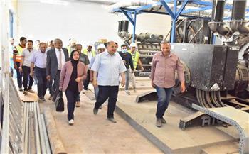 محافظ أسيوط يتفقد أعمال إنشاء محطة صرف صحي عرب المدابغ الجديدة