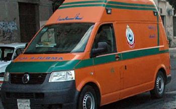 إصابة 11 راكبا في حادث انقلاب سيارة ميكروباص ببني سويف