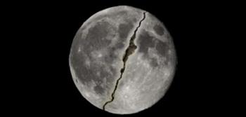 حقيقة انشقاق القمر  مرة ثانية بعد معجزة النبي محمد (صور)