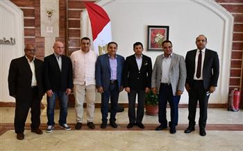 «صبحي» يلتقي الوفد اللبناني المشارك في اجتماعات «وزراء الشباب والرياضة العرب»