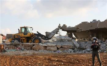 الاحتلال الاسرائيلى يهدم منزلين قيد الإنشاء في أريحا