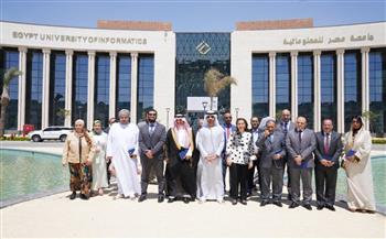 جامعة مصر للمعلوماتية تستقبل وفوداً دبلوماسية من 20 دولة لتعزيز التعاون العلمي