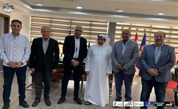 اتحاد الكرة يستقبل الأمين العام للاتحاد العربي (صور)