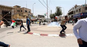 إصابة 28 فلسطينيا بالرصاص والعشرات بالاختناق في مواجهات مع الاحتلال فى نابلس