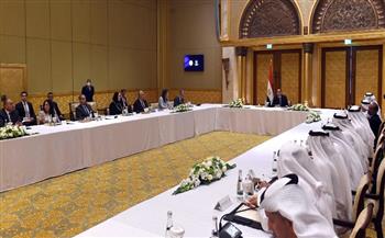 وزراء الكهرباء والتخطيط والزراعة والتجارة يستعرضون فرص الاستثمار أمام الجانب الإماراتي