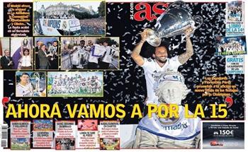 احتفالات ريال مدريد تتصدر أغلفة صحف إسبانيا