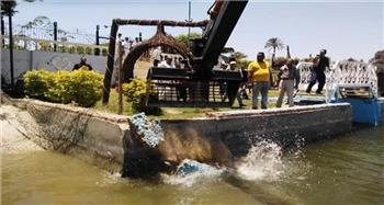 تنفيذ 7 قرارات إزالة لتعديات على حرم نهر النيل بمركز طهطا 