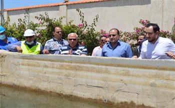 مستشار رئيس الجمهورية يتفقد محطة المعالجة البيولوجية للصرف الصناعي EDF ببورسعيد