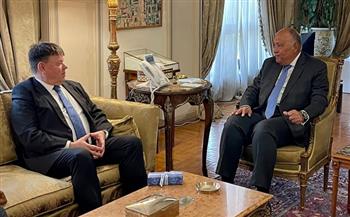 وزير الخارجية و«بيتيري تالاس» يؤكدان ارتباط قضايا المياه بموضوعات المناخ