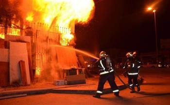 السيطرة على حريق مخزن أحبار في مدينة 6 أكتوبر