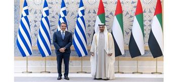 ولي عهد أبوظبي ورئيس وزراء اليونان يشهدان تبادل مذكرات واتفاقيات تعاون بين البلدين