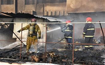 اندلاع حريق داخل سوق جنوبي بغداد