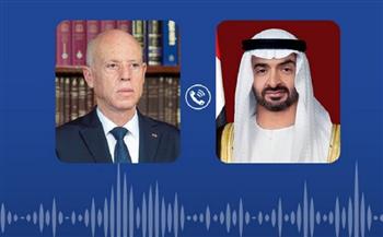 رئيسا الإمارات وتونس يبحثان هاتفيا سبل تعزيز التعاون المشترك