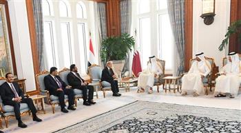 أمير قطر يستقبل رئيس مجلس القيادة الرئاسي اليمني
