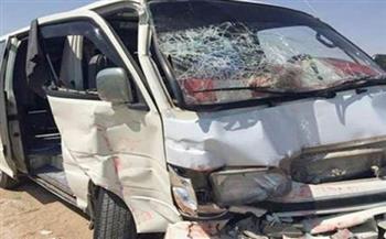 مصرع وإصابة 7 أشخاص في حادث تصادم على طريق سهل القاع بجنوب سيناء
