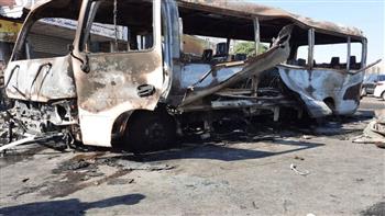 مقتل 3 سوريين وإصابة 21 آخرين فى استهداف حافلة تقل مدنيين بدير الزور