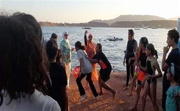 ثقافة شرم الشيخ تنظم يوما ترفيهيا بالشاطئ العام