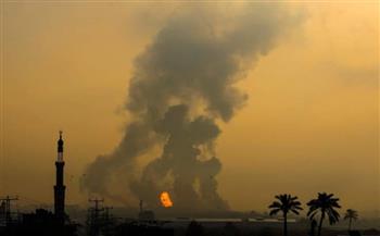 الاحتلال الاسرائيلي يشعل النار في أراضي المواطنين الزراعية شرق غزة