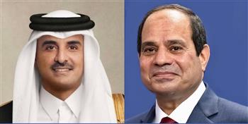 الرئيس السيسي يستقبل الأمير تميم بن حمد آل ثاني أمير دولة قطر