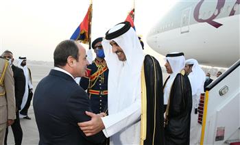 أمير قطر: سعدت بزيارة مصر الشقيقة ولقاء أخي الرئيس السيسي