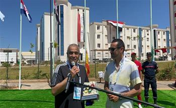 رفع علم مصر علي مدخل القرية المتوسطية بالجزائر ضمن فعاليات «ألعاب البحر المتوسط»