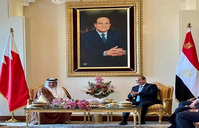 الرئيس السيسي يلتقي ولي عهد البحرين