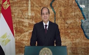 السيسي يطمئن المصريين: وطنكم يسير على الطريق الصحيح بإرادة صلبة