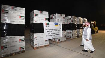 الإمارات ترسل طائرة إمدادات غذائية لدعم اللاجئين الأوكرانيين في بلغاريا