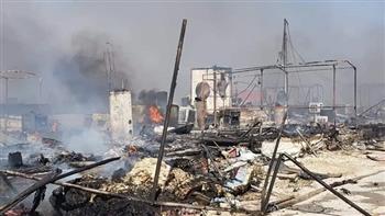 اندلاع حريق كبير في مخيم للنازحين شمالي العراق