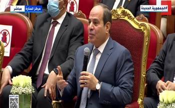 الرئيس السيسي : حصة مصر من مياه النيل لم تتغير على مدار السنين