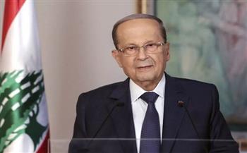 الرئيس اللبناني: أي نشاط إسرائيلي بالمنطقة المتنازع عليها بحريا يشكل عملا عدائيا