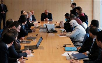 شكري يجتمع مع مجموعة المفاوضين الأفارقة لتغير المناخ على هامش اجتماعات بون