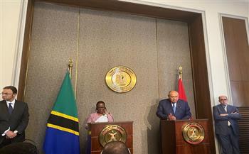 وزيرة خارجية تنزانيا لـ سامح شكري: سعيدة بوجودي في هذا البلد الطيب