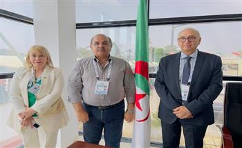 وزير الرياضة الجزائرى يستقبل هشام حطب على هامش دورة البحر المتوسط