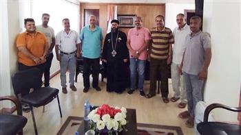 رئيس مدينة مرسى علم يستقبل وفد كنيسة العذراء للتهنئة بعيد الأضحى