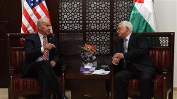 الرئيس الأمريكي جو بايدن يصل مقر الرئاسة الفلسطينية