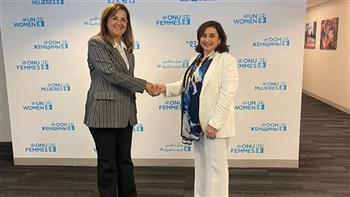 وزيرة التخطيط تبحث سبل التعاون مع المديرة التنفيذية لهيئة الأمم المتحدة للمرأة