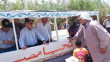 محافظ بورسعيد يتفقد أعمال التطوير بـ بحيرة المنزلة 