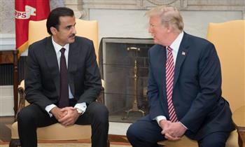 أمير قطر والرئيس الأمريكي يبحثان سبل تعزيز العلاقات الاستراتيجية