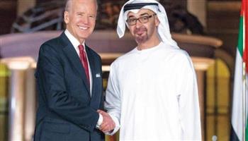 رئيس دولة الامارات يلتقى الرئيس الامريكى فى جدة