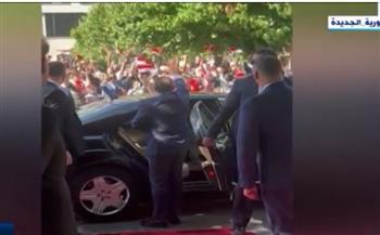 استقبال حافل من الجالية المصرية للرئيس السيسي في برلين (فيديو)