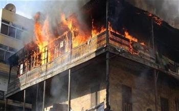 إصابة شخص في حريق هائل بمنزله ببني سويف 