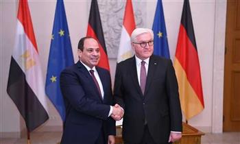 الرئيس السيسي ونظيره الألماني يؤكدان ضرورة الحل العادل للقضية الفلسطينية