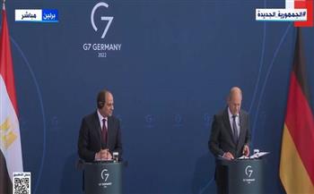 المستشار الألماني: مصر تلعب دورا محوريا لتثبيت الأوضاع في غزة وليبيا